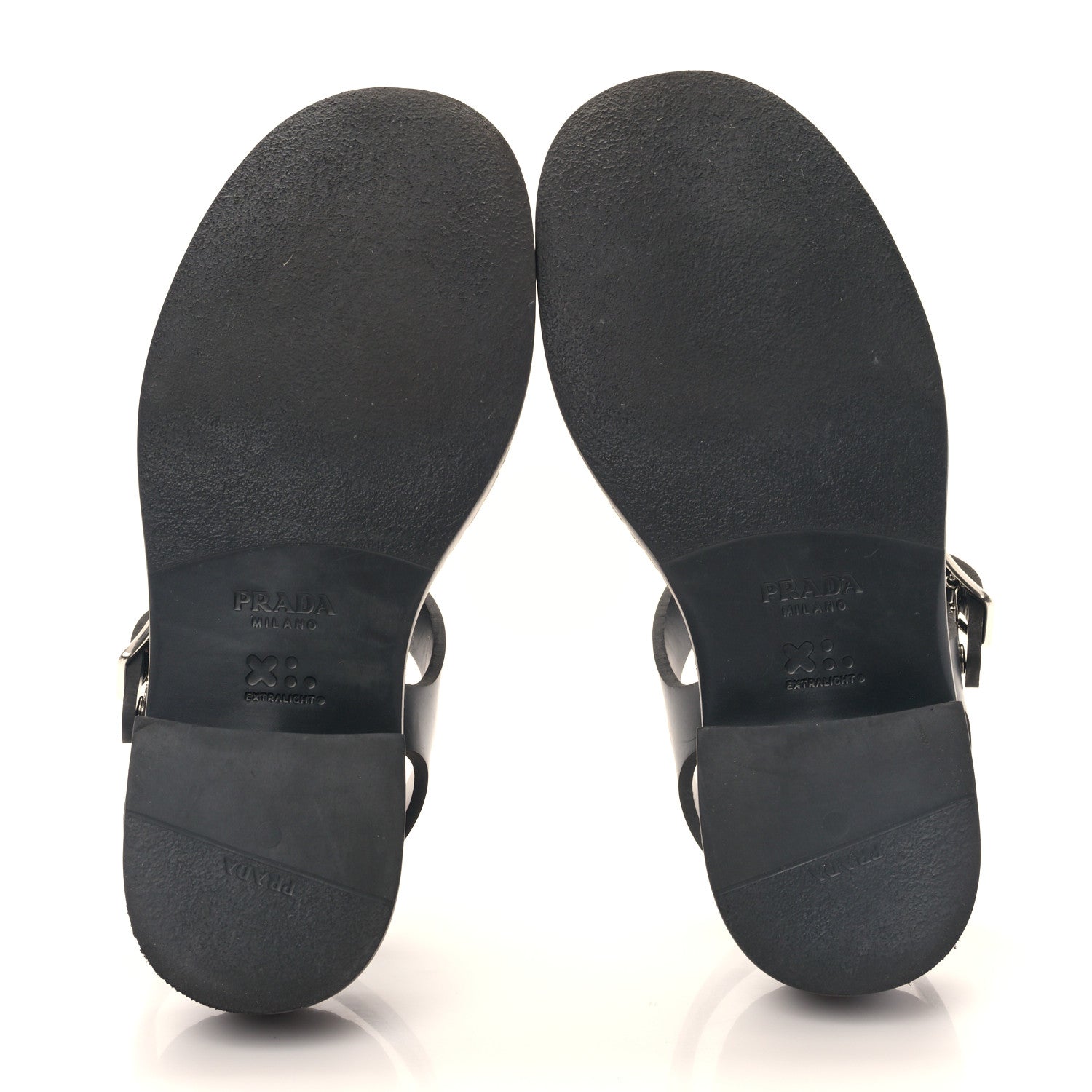 Prada Foam Rubber Triangle 50mm Cage Sandals 37 Black 5 of 8