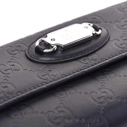 Gucci Guccissima Punch Continental Flap Wallet Black 16 of 17