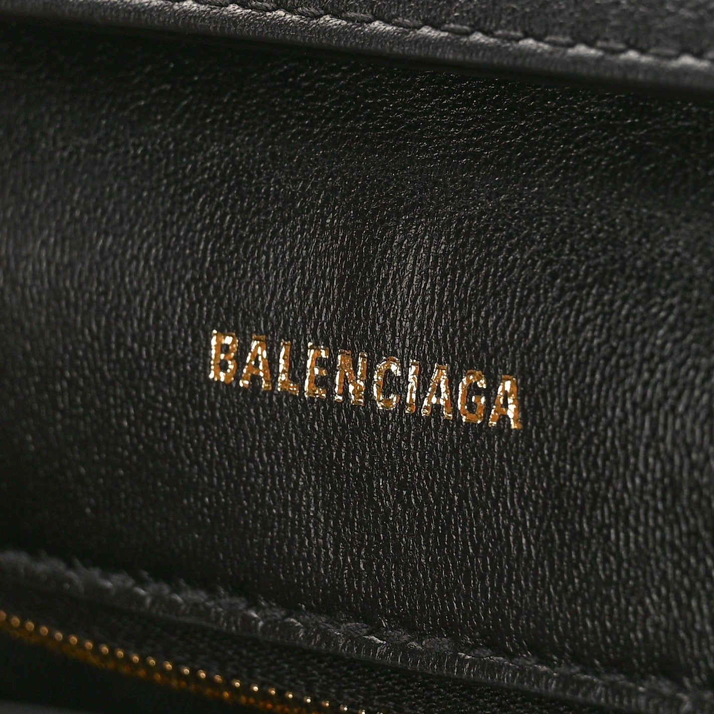 Balenciaga Semi Shiny Smooth Calfskin Small Downtown Shoulder Bag Black 6 of 8