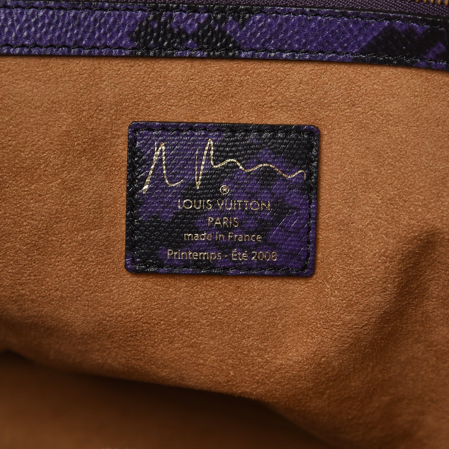 Monogram Karung Heartbreak Jokes Tote Violet