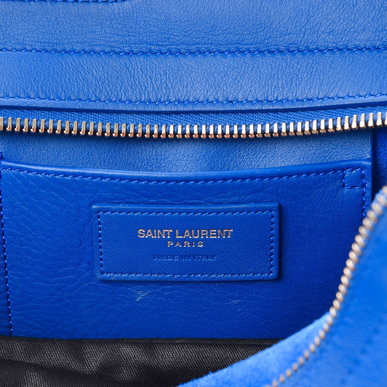 Saint Laurent Calfskin Small Classic Y Cabas Royal Blue 7 of 14