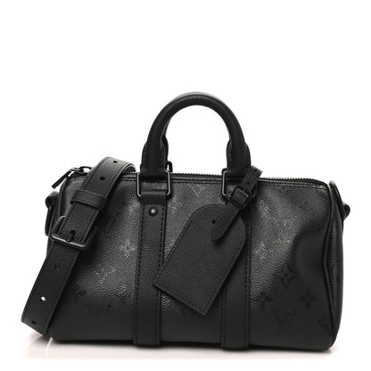 Louis Vuitton Monogram Midnight Keepall Bandouliere 25 Black 1 of 8