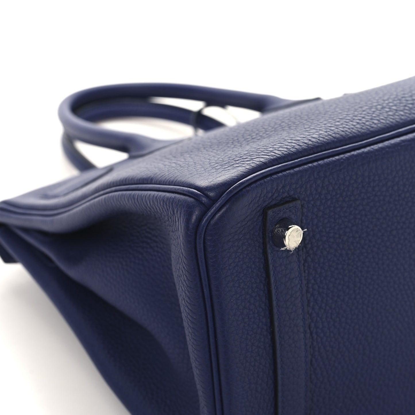 Togo Swift Officier Birkin 30 Bleu Encre Rouge H