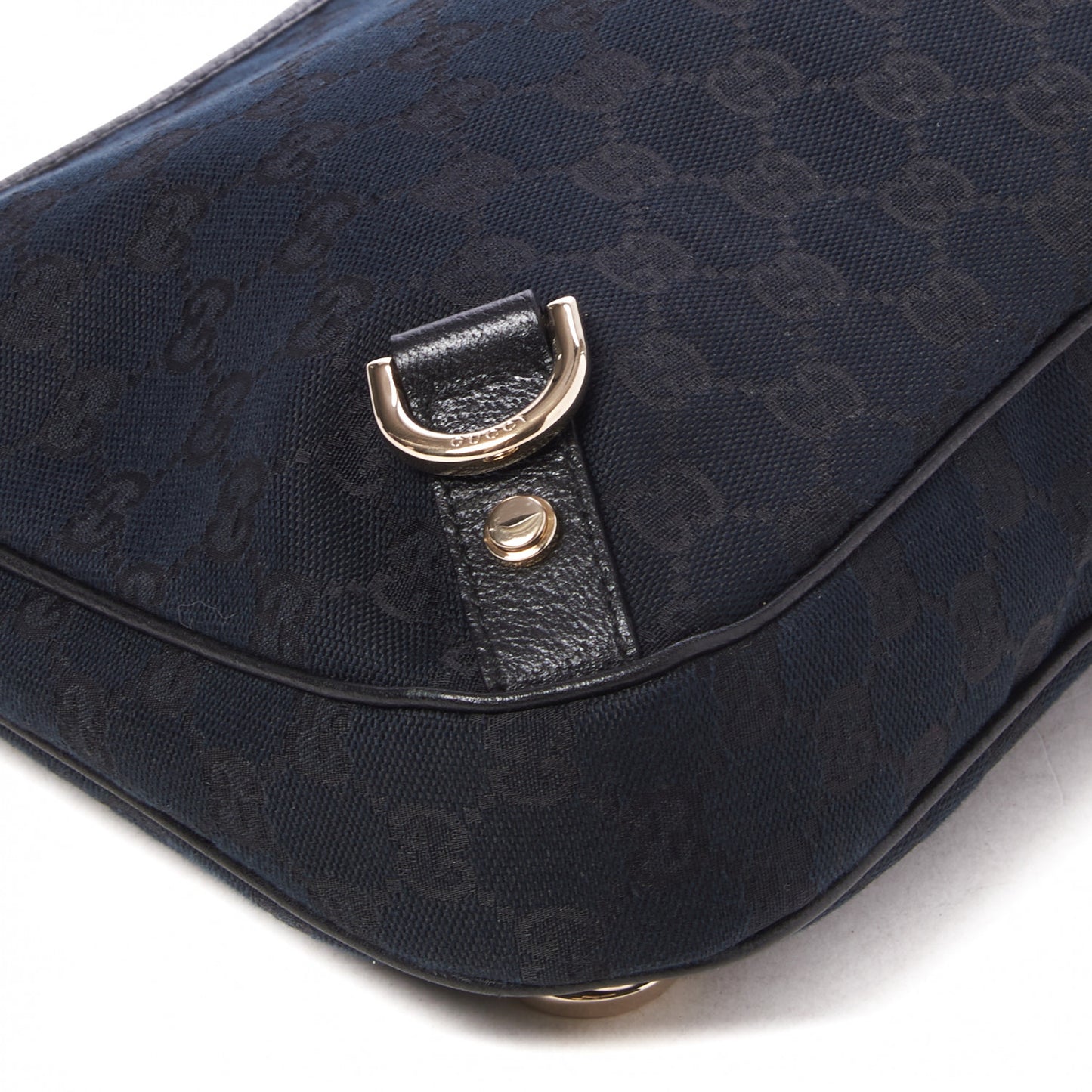 Monogram Medium Abbey D Ring Hobo Black