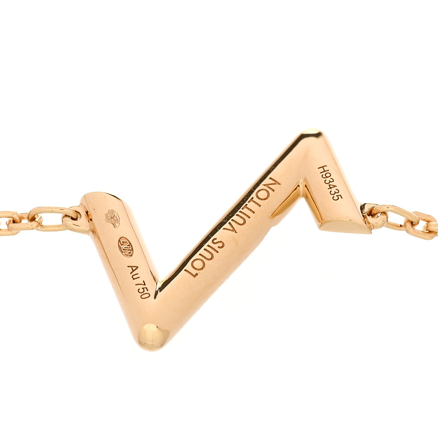 Louis Vuitton 18K Yellow Gold Volt Upside Down Chain Bracelet 3 of 4