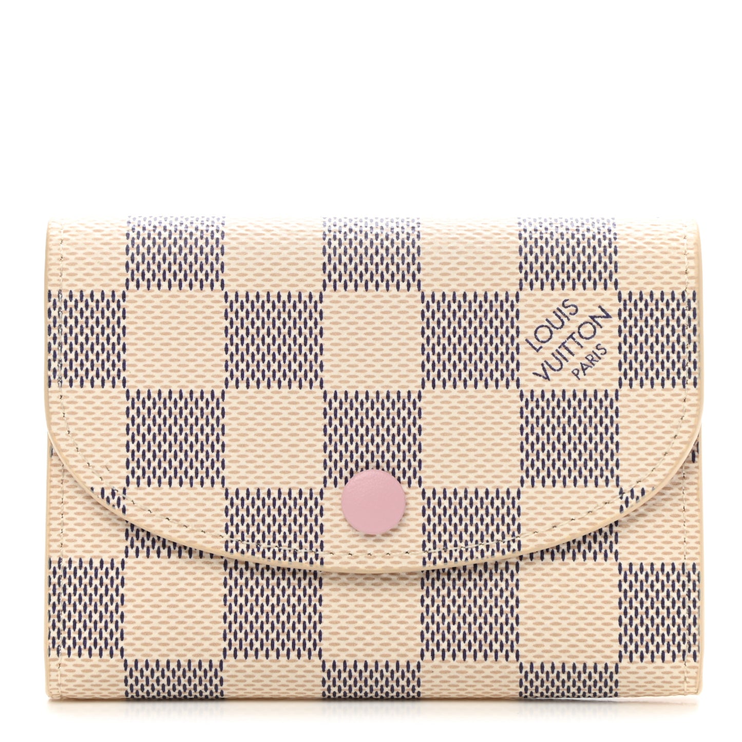 Damier Azur Rosalie Coin Purse Rose Ballerine