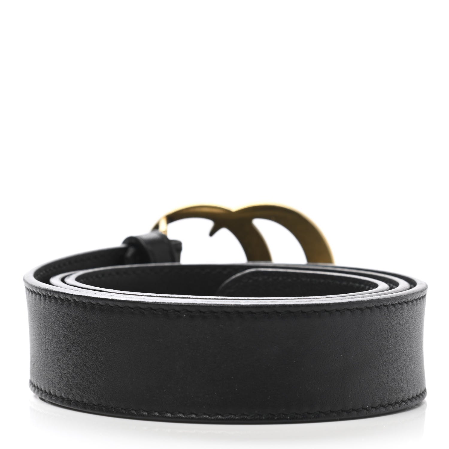 Gucci Calfskin Double G 30mm Belt 75 30 Black 2 of 8