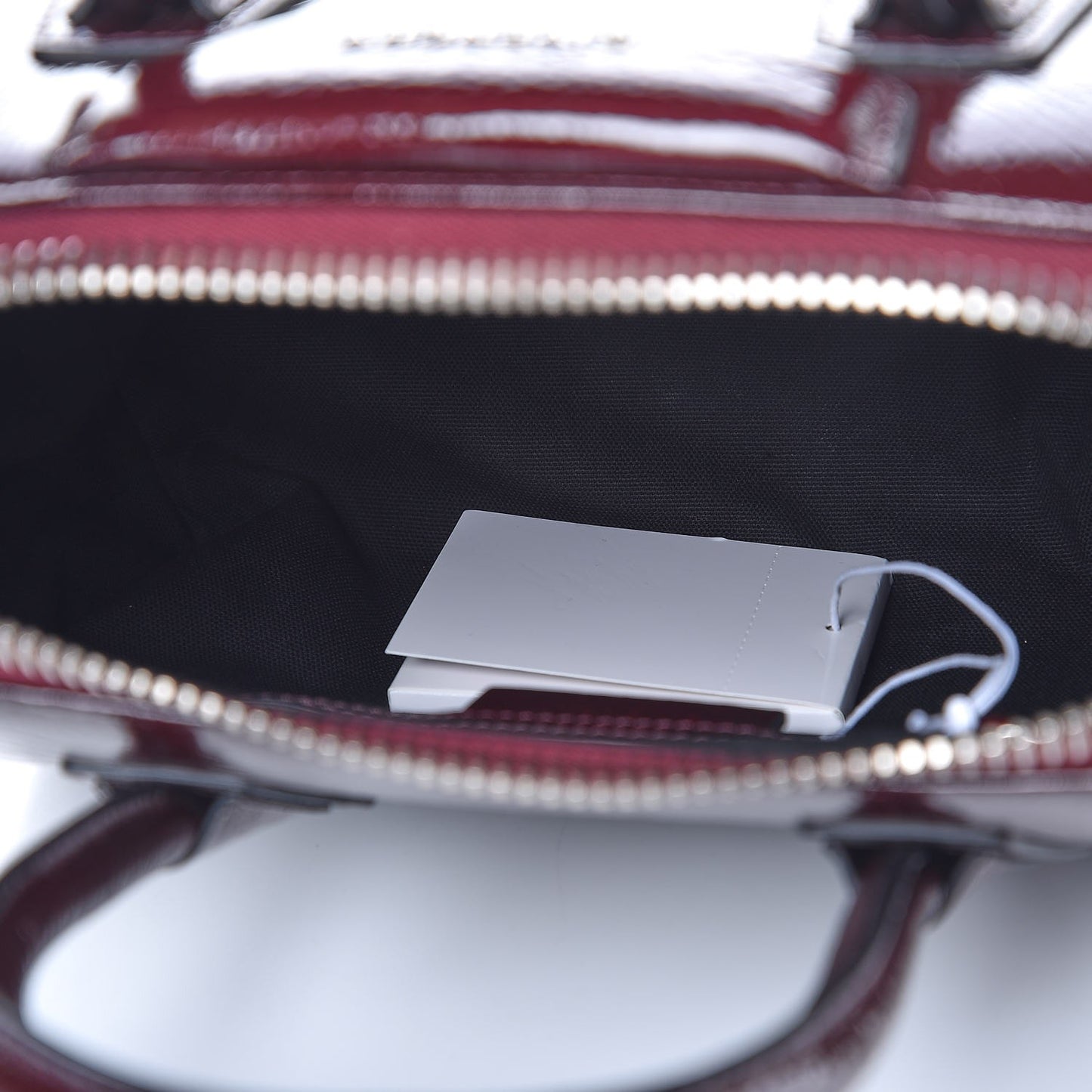 Crinkled Patent Calfskin Small Antigona Aubergine