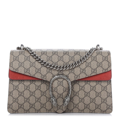 Gucci GG Supreme Monogram Small Dionysus Shoulder Bag Red 1 of 9