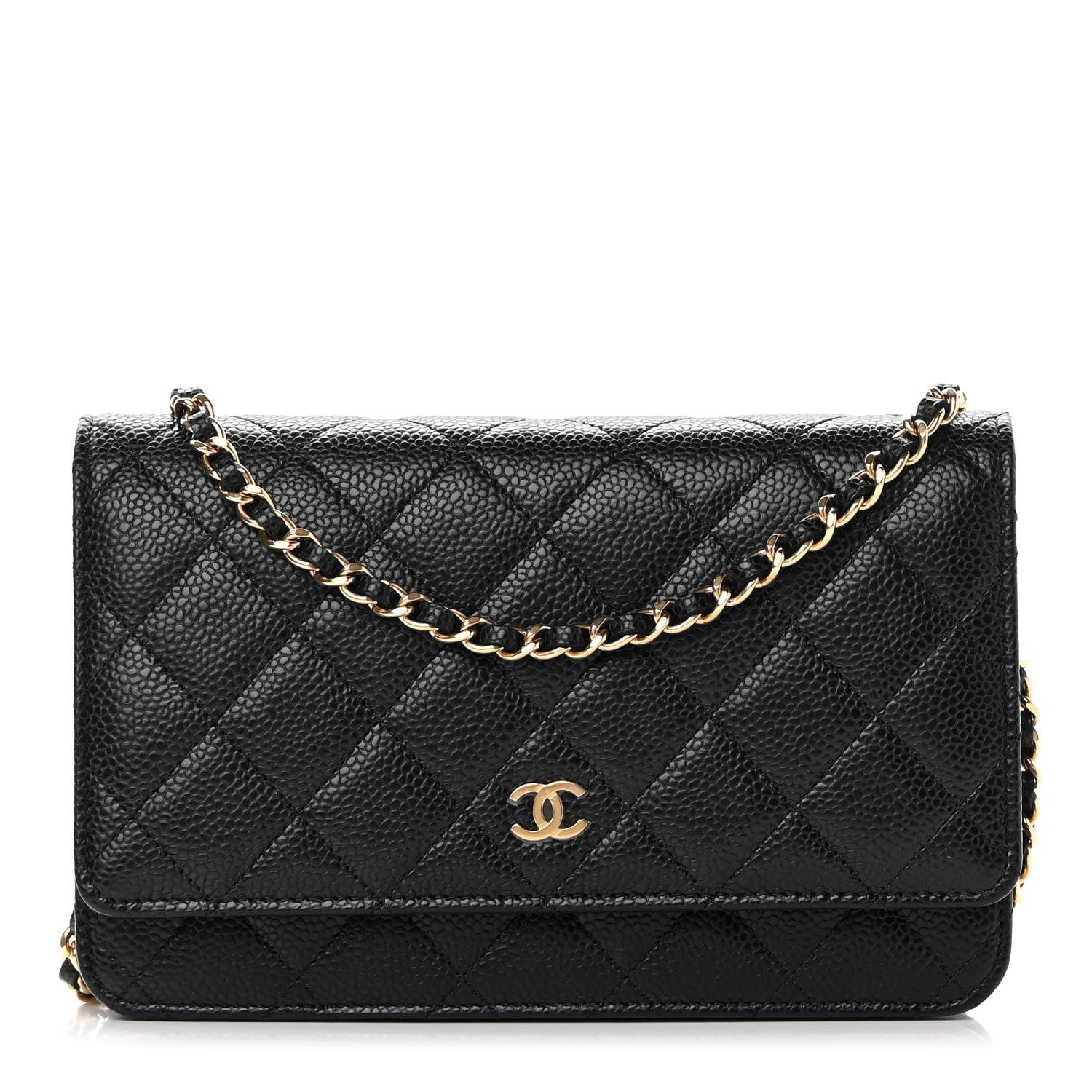 Chanel Caviar Quilted Wallet On Chain WOC Black 1 of 13