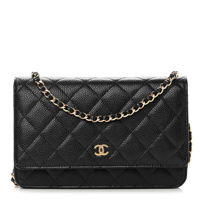 Chanel Caviar Quilted Wallet On Chain WOC Black 1 of 13