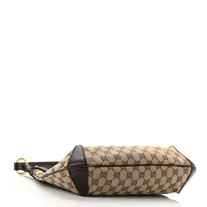 Gucci Monogram Horsebit Hobo Brown 4 of 12