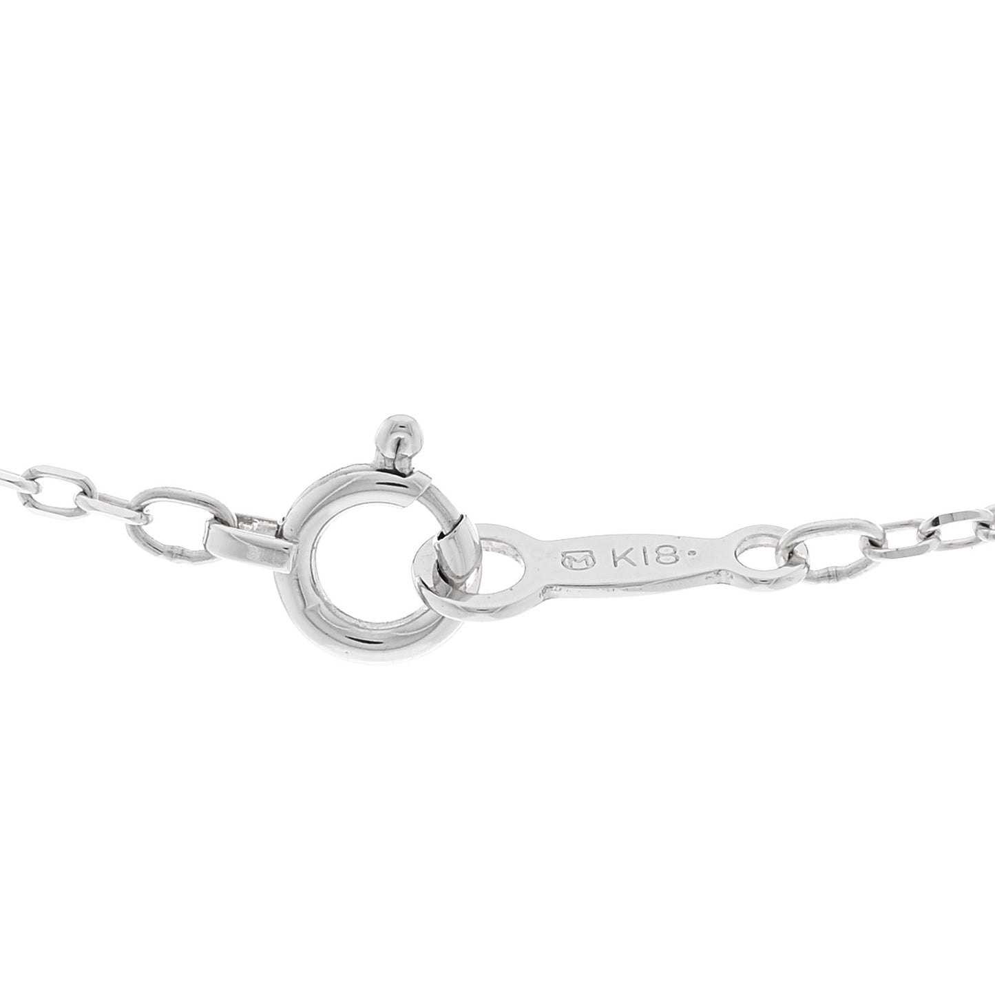 18K White Gold Akoya Pearl 7.5mm Pendant Necklace