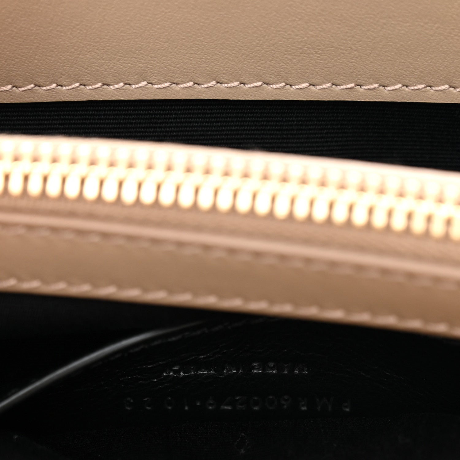 Saint Laurent Suede Matelasse Chevron Monogram Medium College Bag Matte Gold 7 of 10