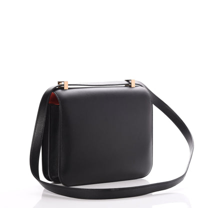 Hermes Swift Horseshoe Constance 24 Black Rose Jaipur 25 of 44