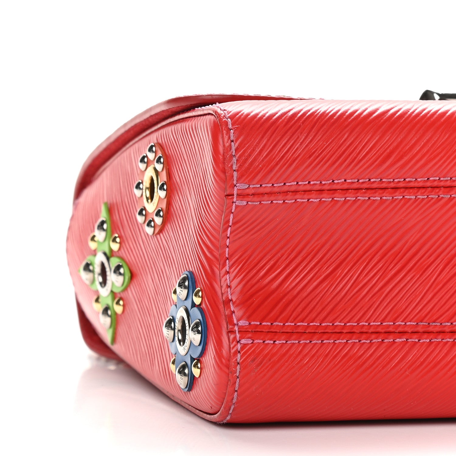 Louis Vuitton Epi Mechanical Flowers Twist Shoulder Bag MM Coquelicot 7 of 9