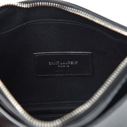Saint Laurent Lizard Embossed Monogram Bill Pouch Black 7 of 8