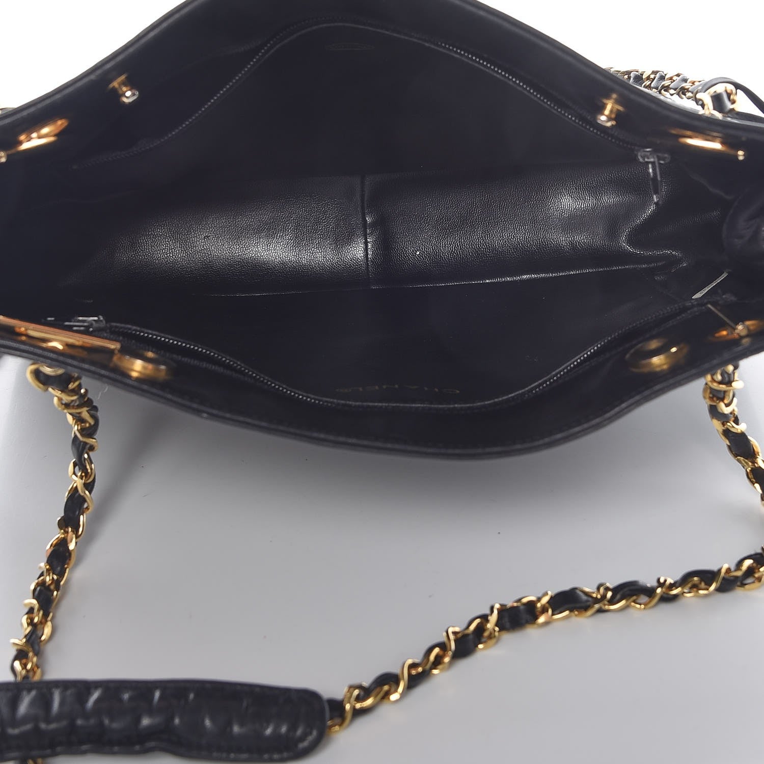 Chanel Lambskin Quilted Tote Black 5 of 9