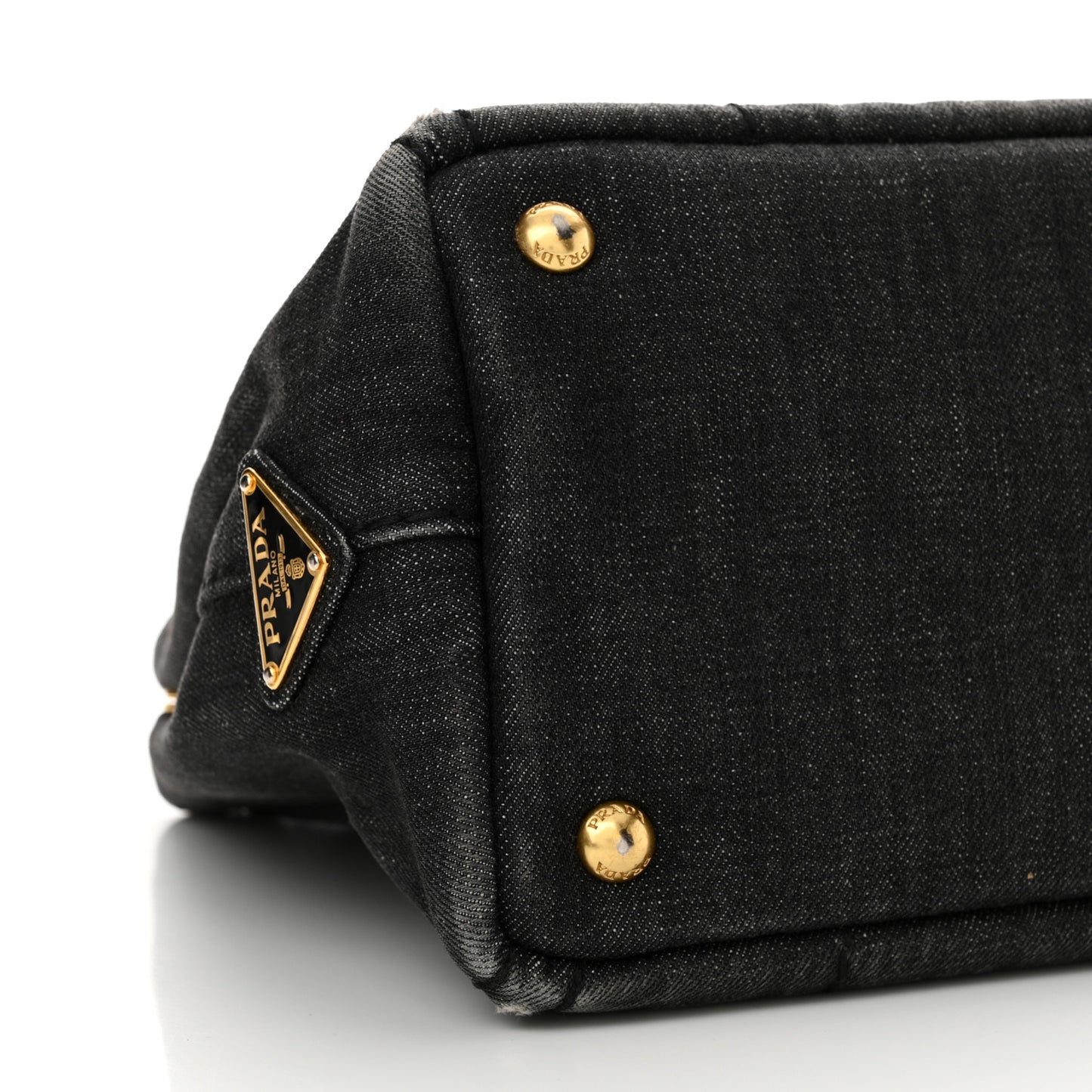 Denim Small Logo Tote Black