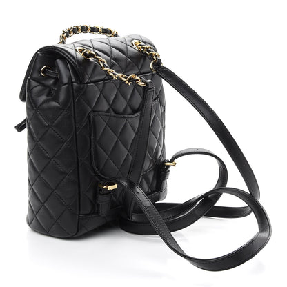 Chanel Lambskin Quilted Mini Urban Spirit Backpack Black 3 of 9