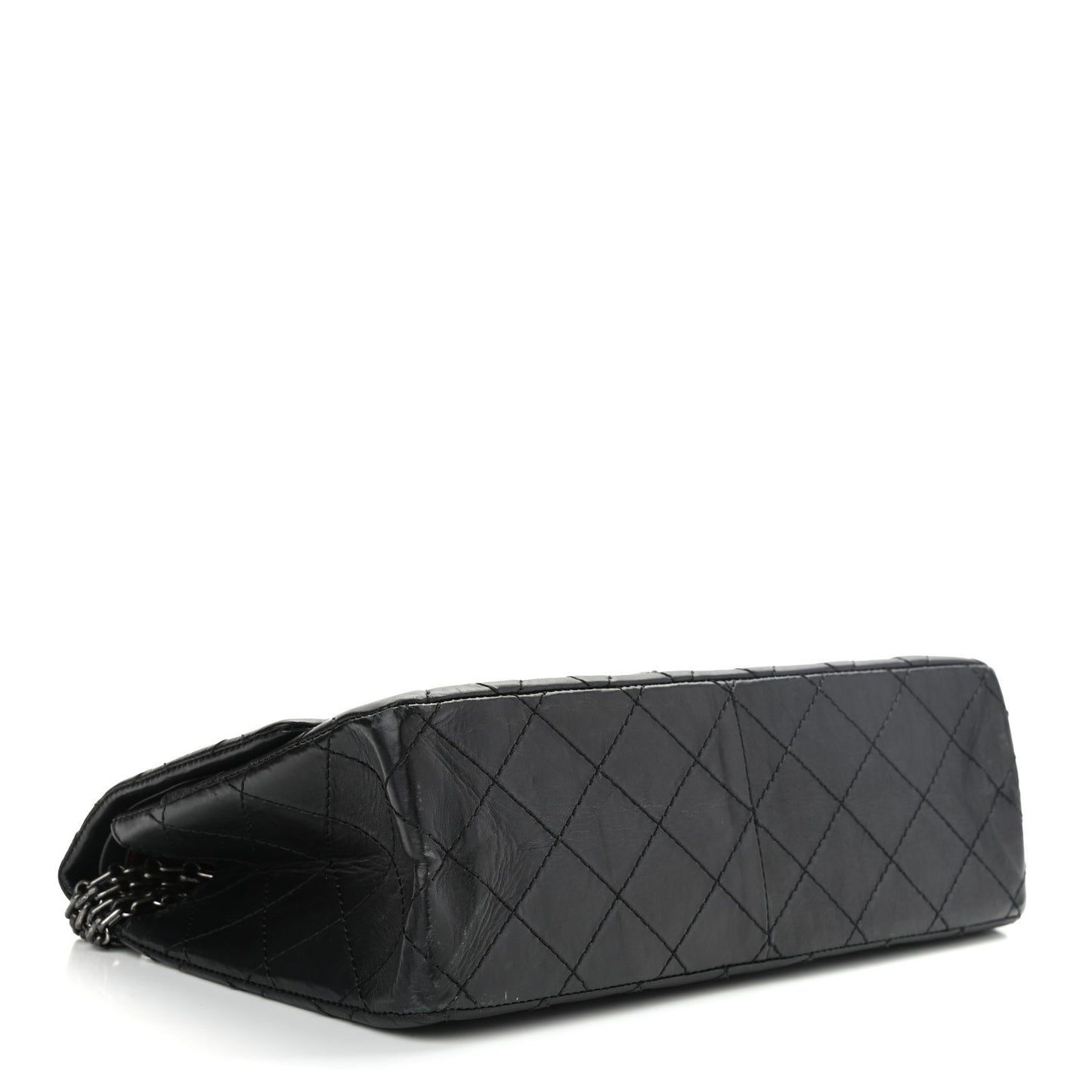 Aged Calfskin Quilted 2.55 Reissue 226 Flap Black