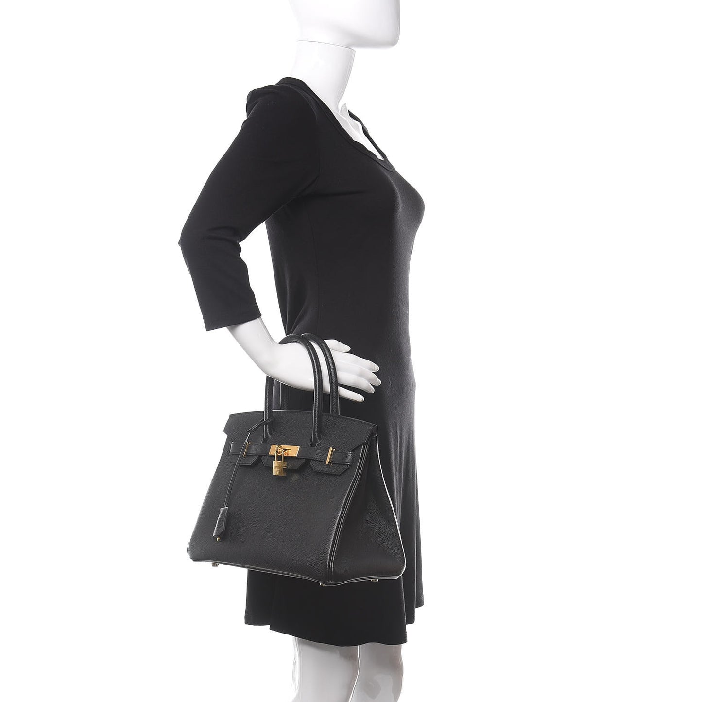 Epsom Birkin 30 Black