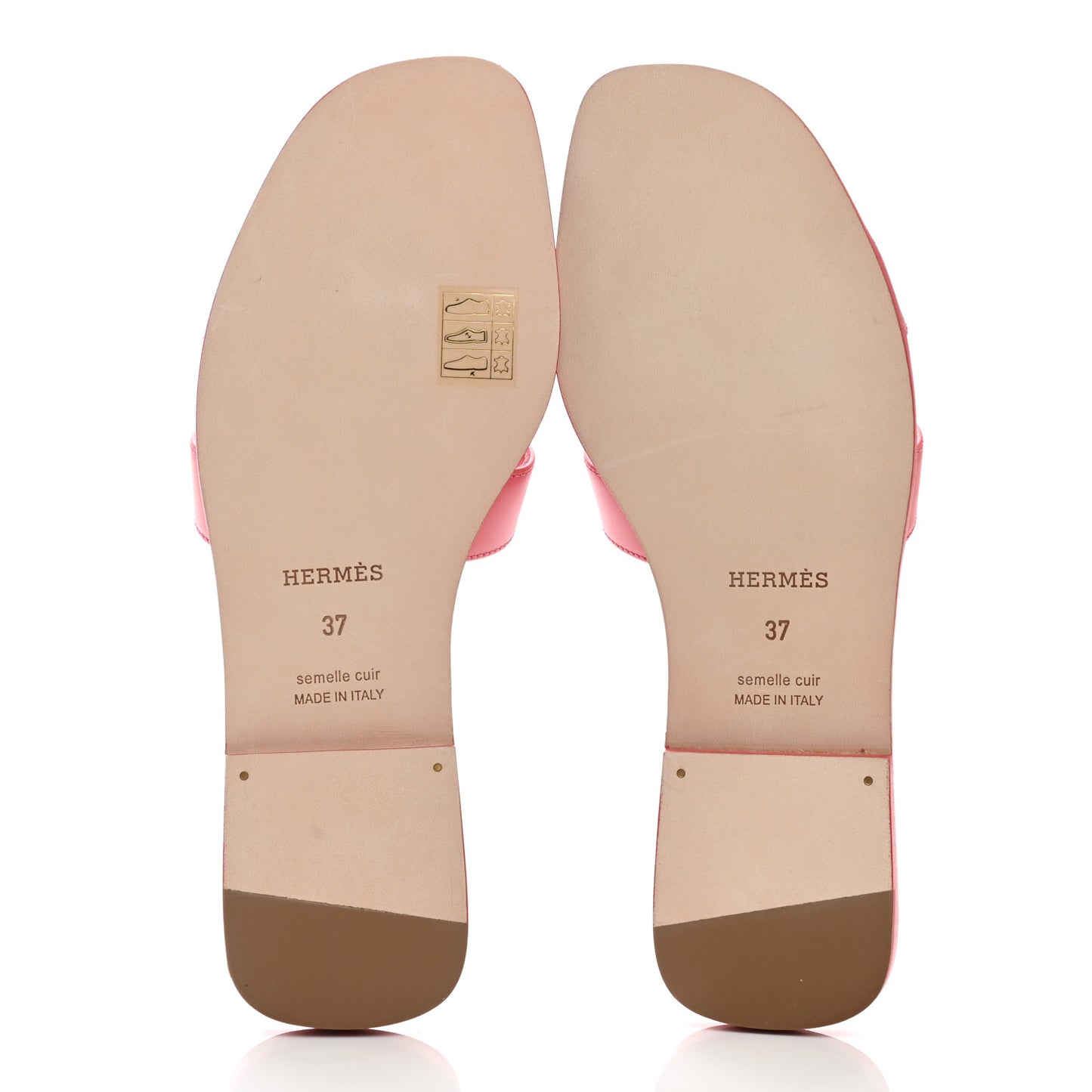 Calfskin Oran Sandals 37 Rose Boise