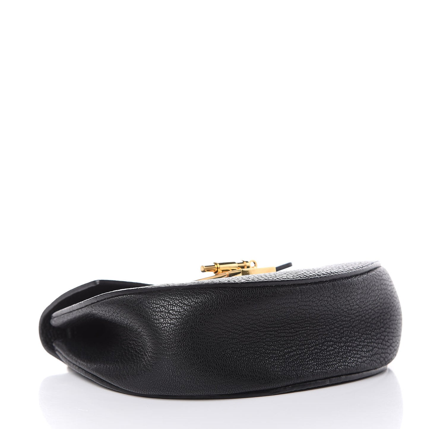 Grained Lambskin Mini Drew Shoulder Bag Black