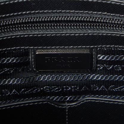 Prada Tessuto Nylon Saffiano Shopping Tote Black 8 of 8