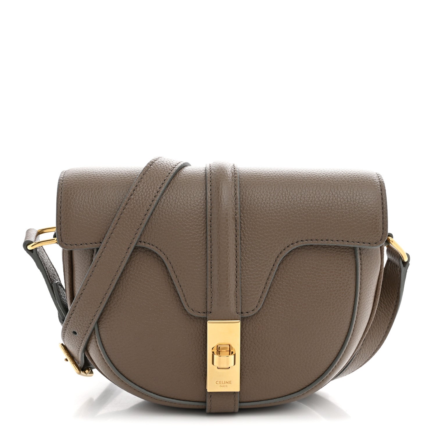 Celine Grained Calfskin Besace Small 16 Taupe 1 of 9