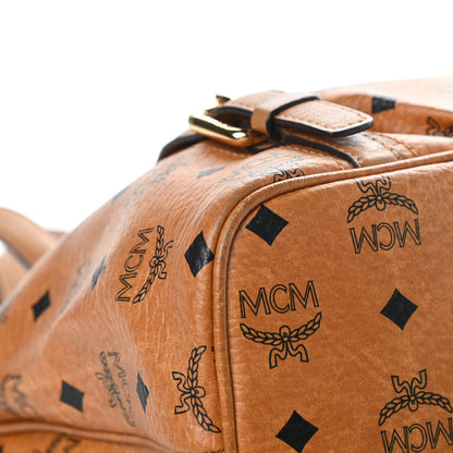 MCM Visetos Medium Essentials Shopper Tote Cognac 10 of 17