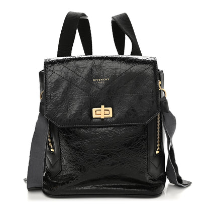 Givenchy Creased Patent Calfskin ID Backpack Black 2 of 25