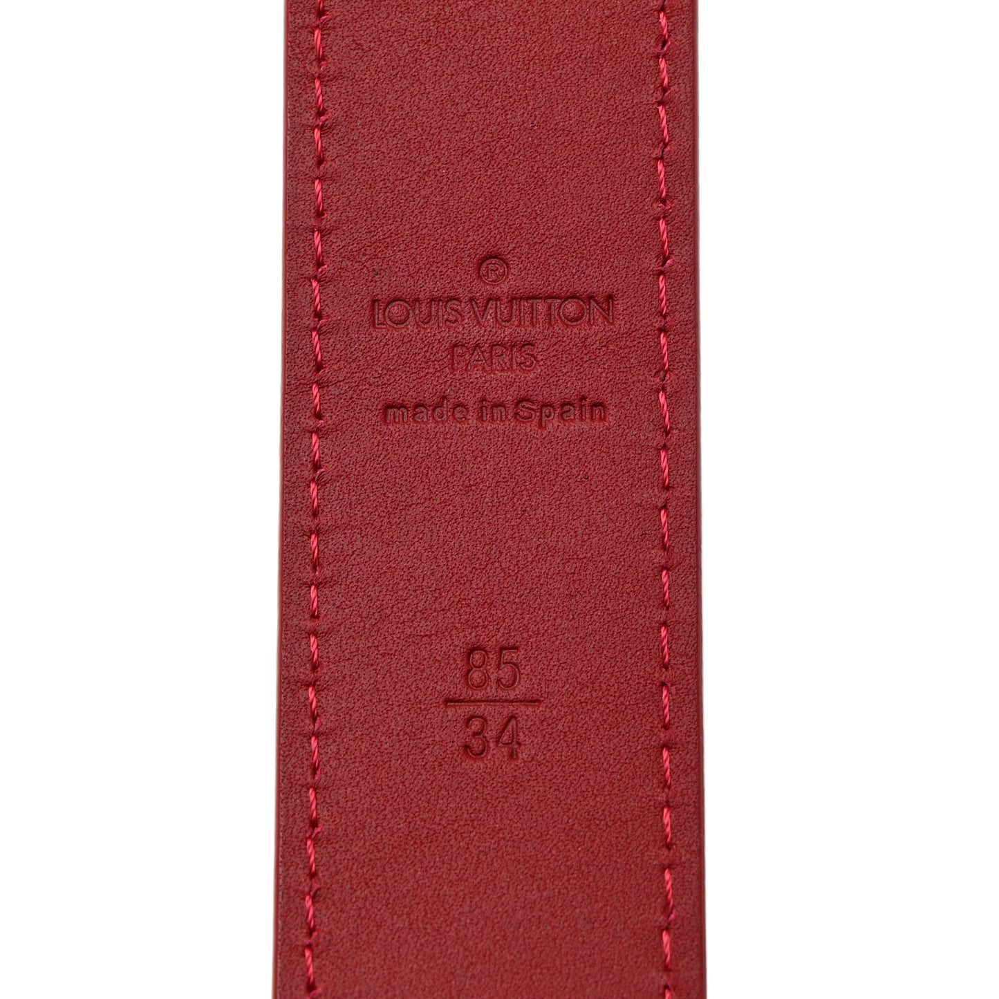 Monogram Multicolor LV Cut Reversible Belt 85 34 White Grenade