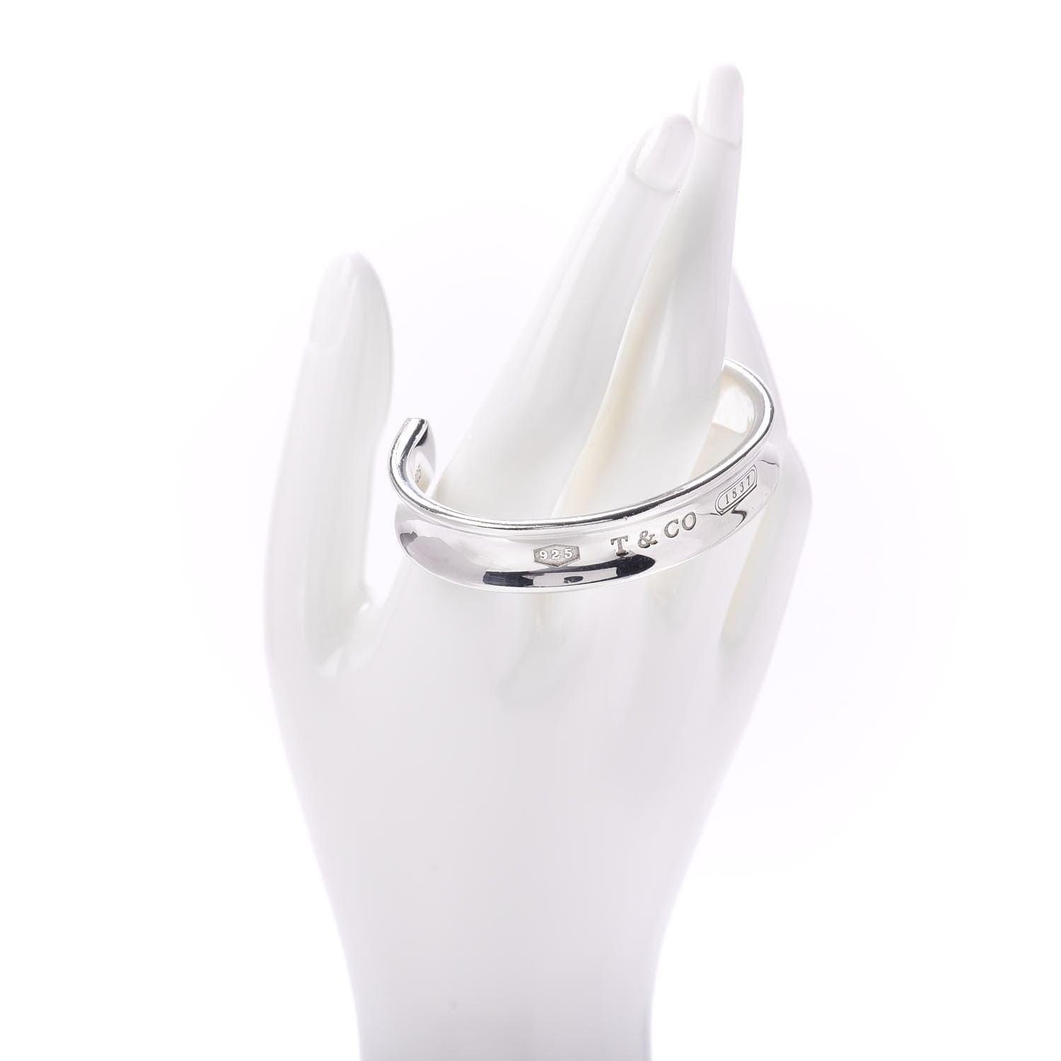 Tiffany Sterling Silver 1837 Cuff Bracelet 2 of 4