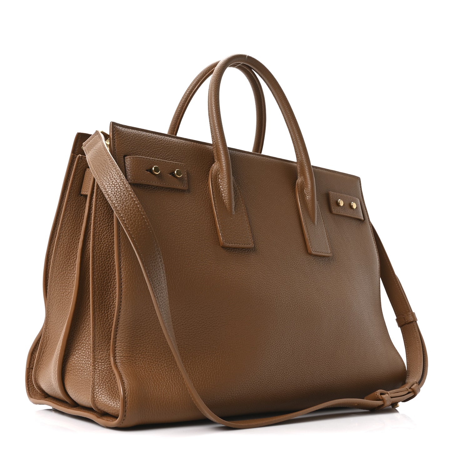 Grained Calfskin Large Souple Sac De Jour Cinnamon