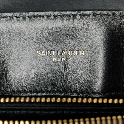 Saint Laurent Calfskin Y Quilted Monogram Medium Loulou Chain Satchel Black 6 of 11