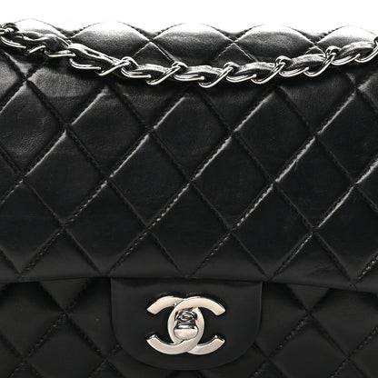 Chanel Lambskin Quilted Medium Double Flap Black 8 of 10