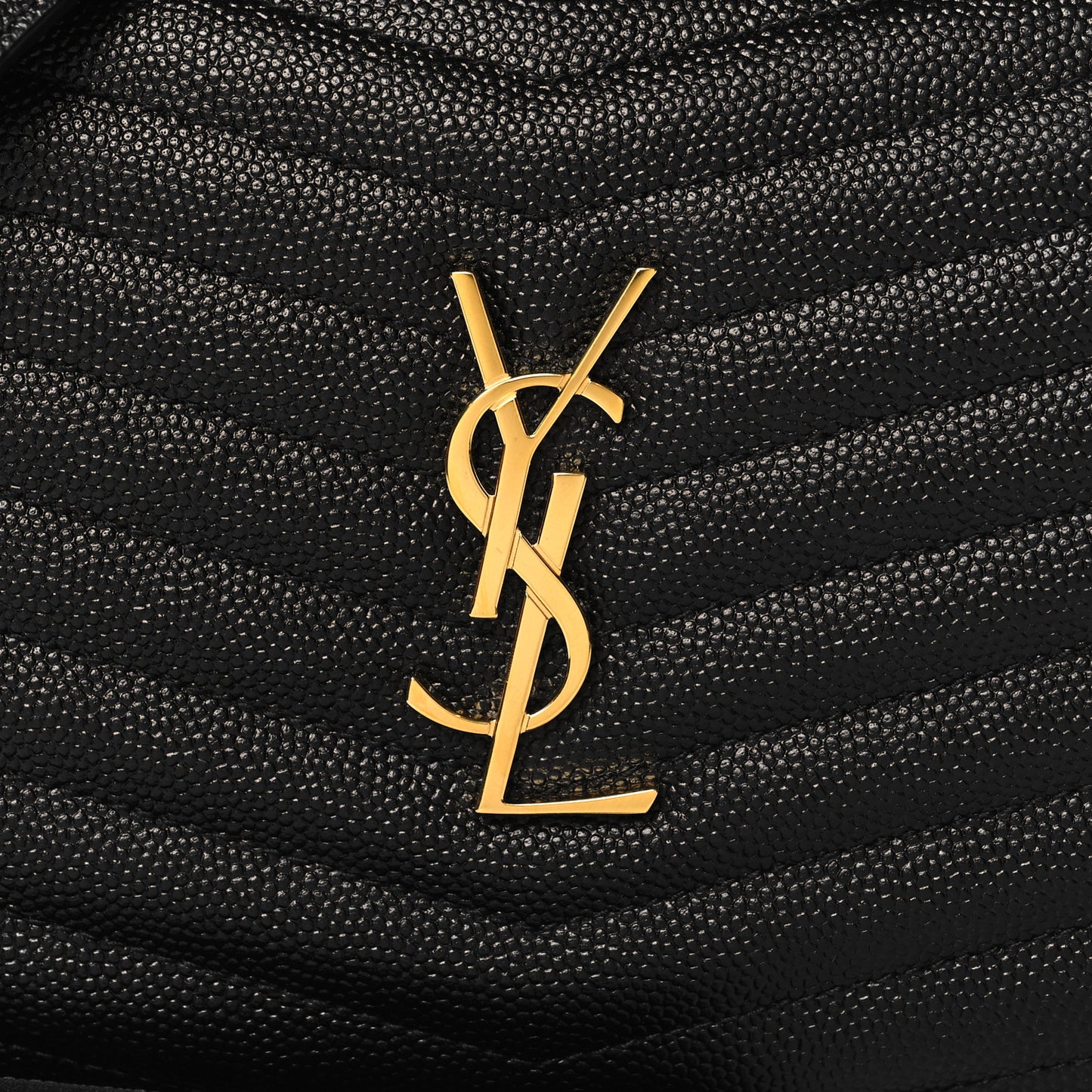 Grain De Poudre Matelasse Monogram Mini Lou Camera Bag Black