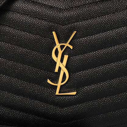 Saint Laurent Grain De Poudre Matelasse Monogram Mini Lou Camera Bag Black 8 of 11