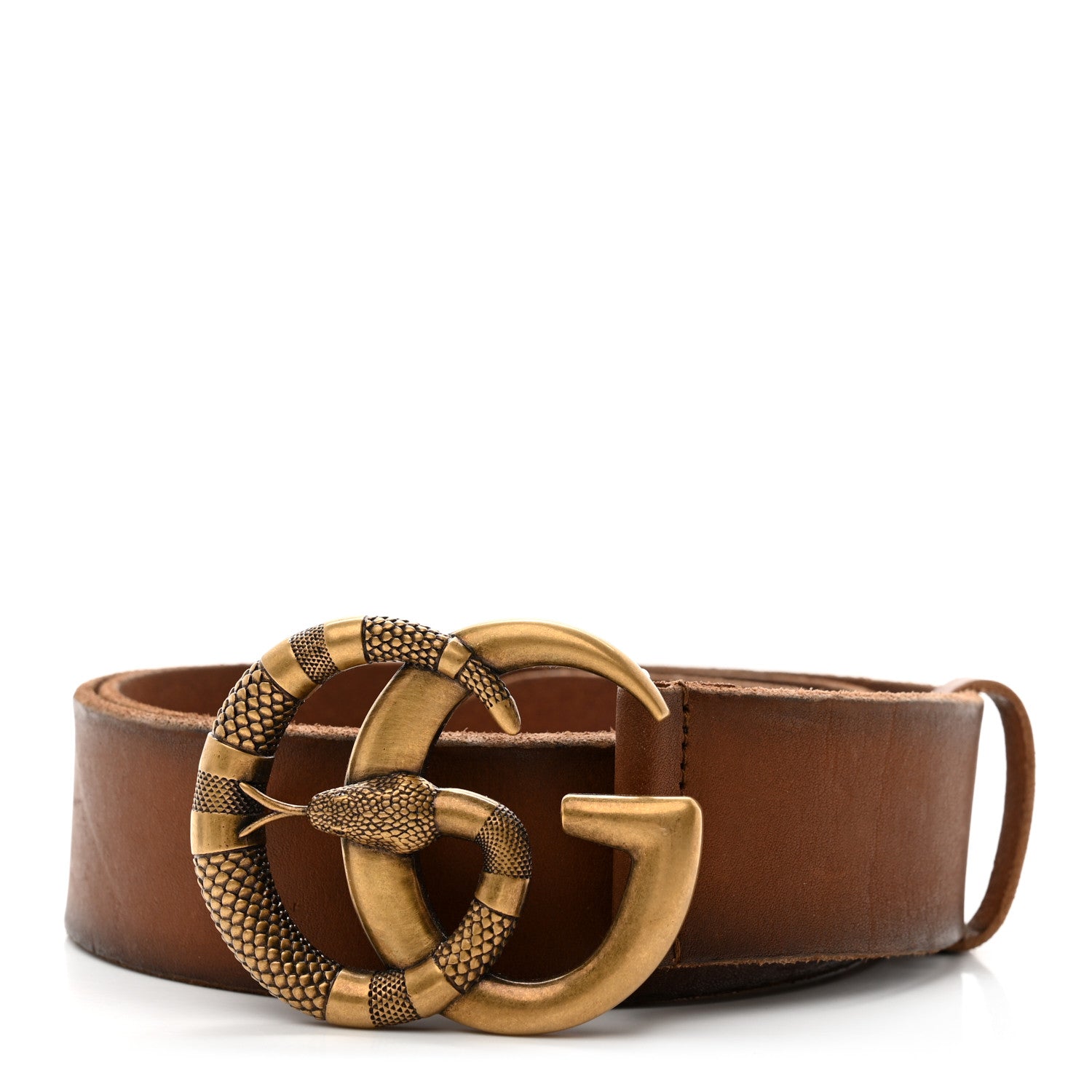 Gucci Faded Calfskin Snake Double G 40mm Belt 90 36 Cuir 1 of 5