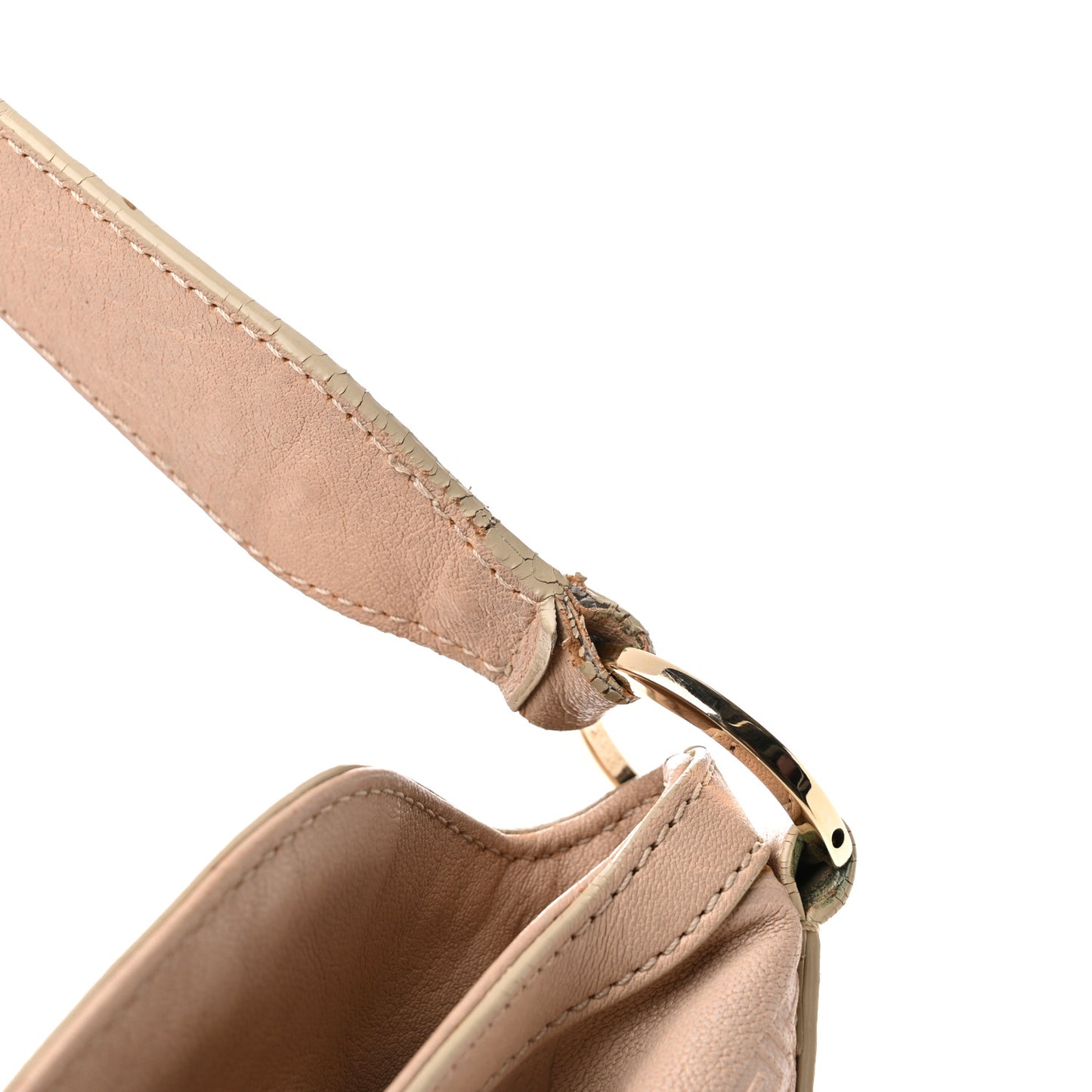 Calfskin Greca Argyle Embossed Medusa Hobo