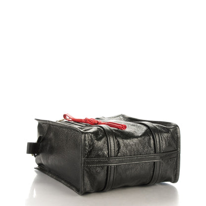 Balenciaga Agneau Small Bazar Shopper Tote Black Rouge Groseille 4 of 8