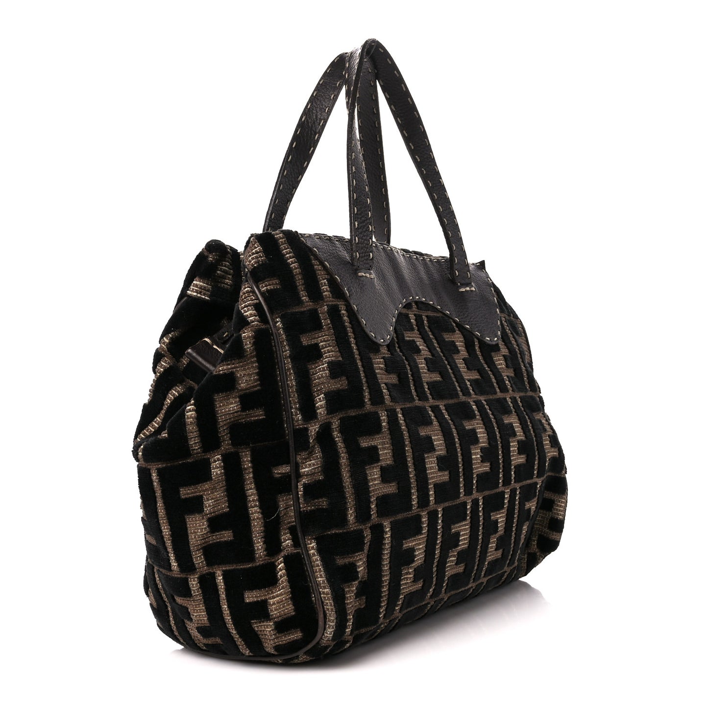 Velvet Zucca Cuoio Romano Selleria Tote Tobacco Moro