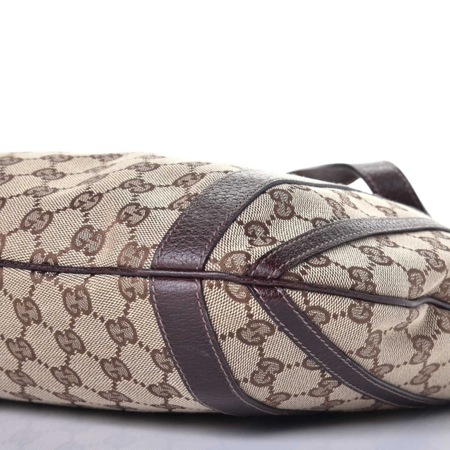 Monogram Medium Abbey Convertible Tote Dark Brown
