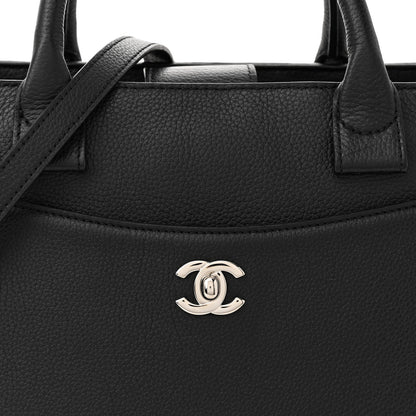 Chanel Grained Calfskin Small Neo Executive Shopper Tote Black 9 of 14