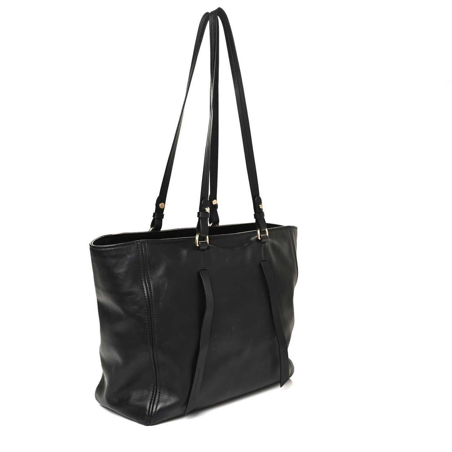 Vitello Soft Calfskin Tote Black