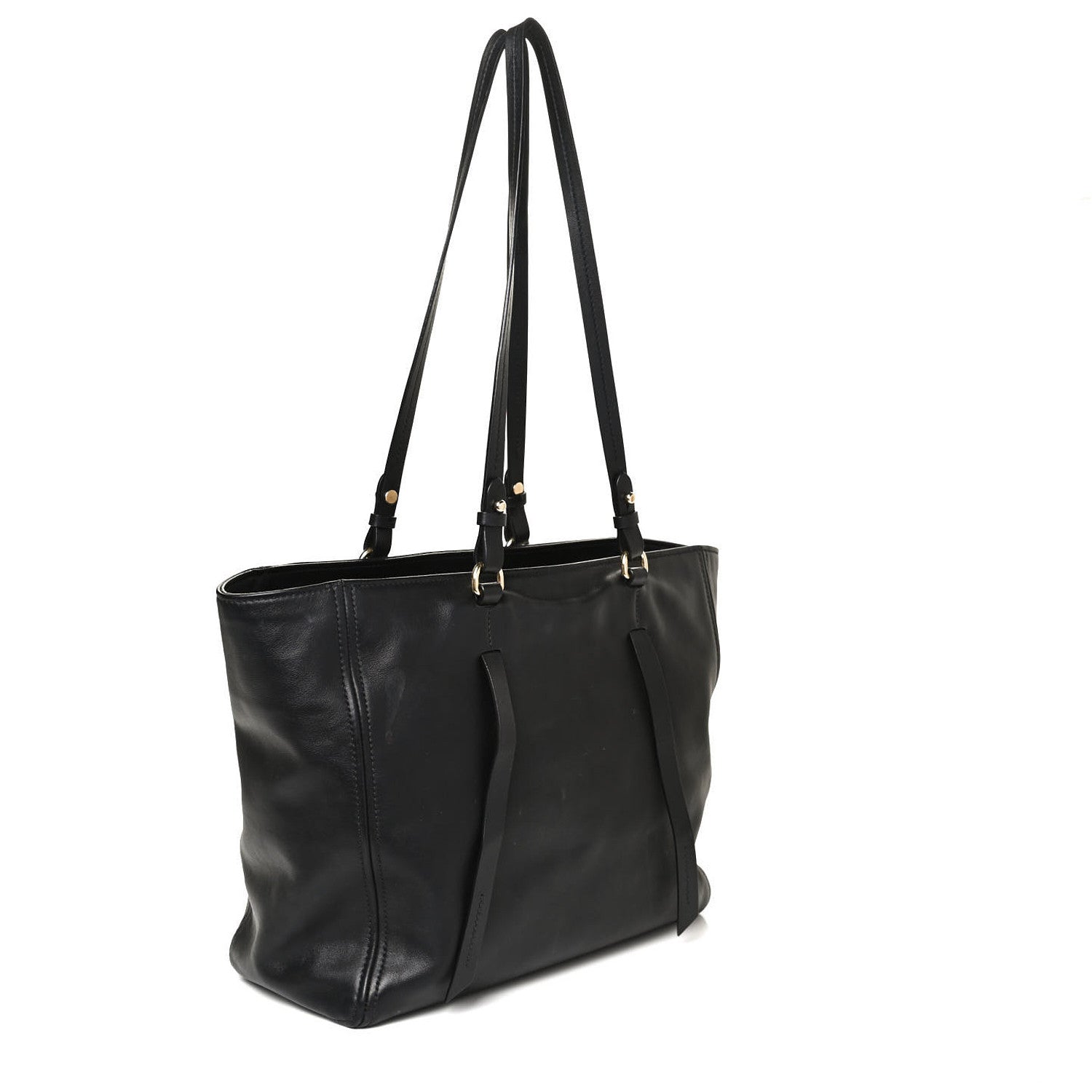 Miu Miu Vitello Soft Calfskin Tote Black 3 of 9