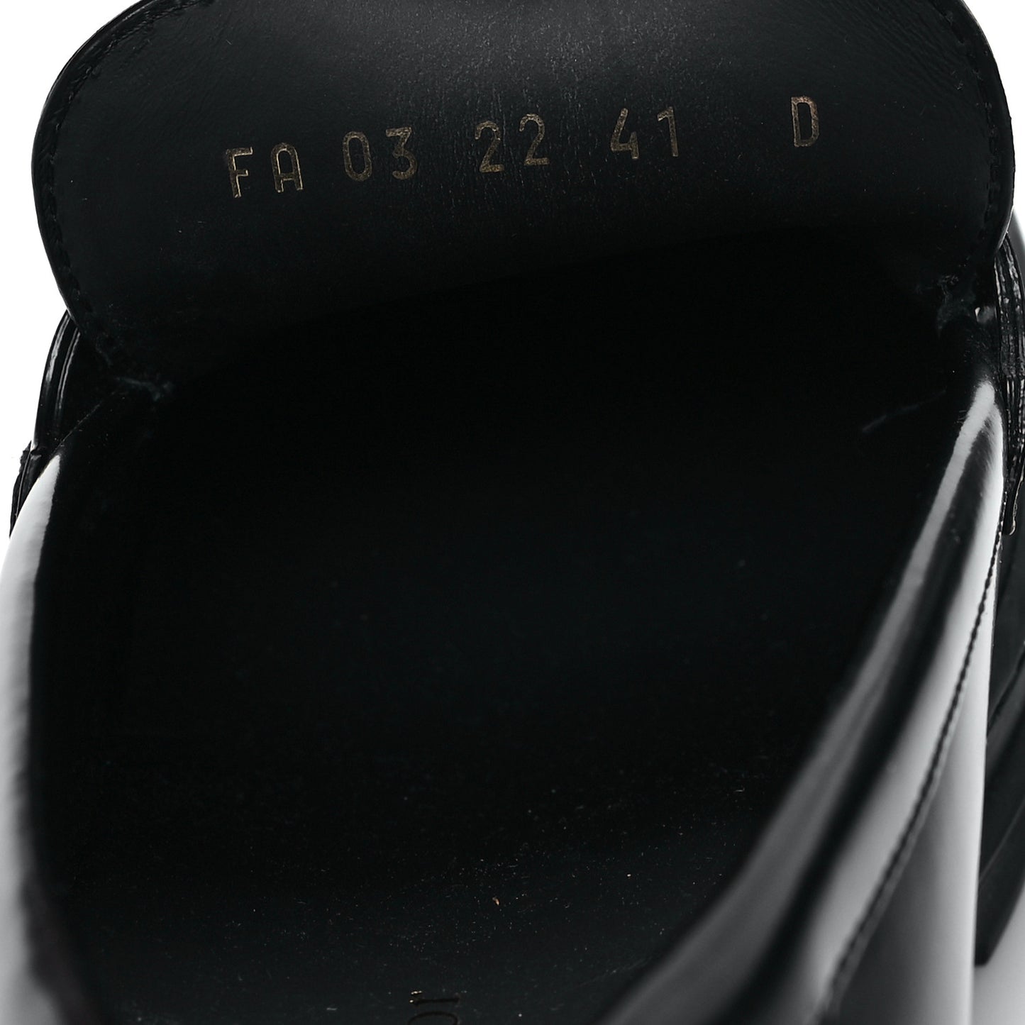 Brushed Calfskin Dior Code Lug Sole Platform 35mm Loafers 41 Black