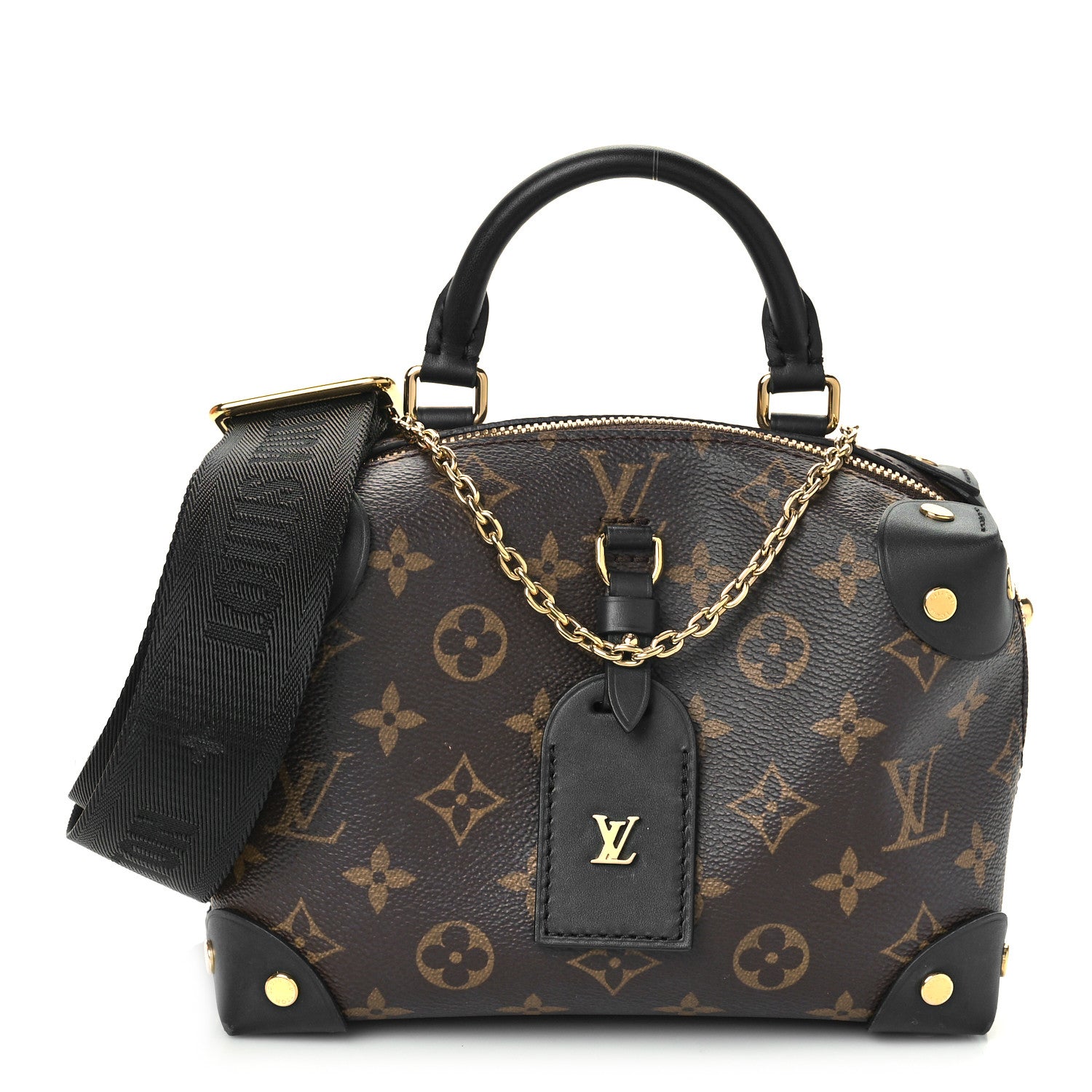 Louis Vuitton Monogram Petite Malle Souple Black 1 of 9