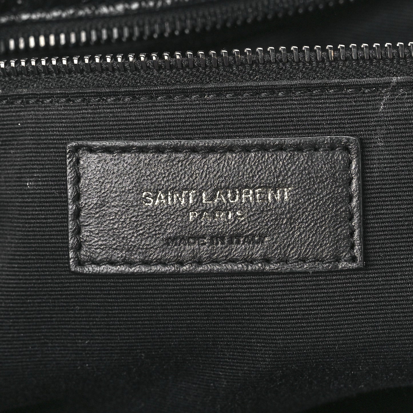 Crinkled Calfskin Matelasse Monogram Medium Niki Chain Satchel Black